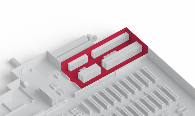 Warehouse footprint without ASRS