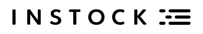 Instock monotone black logo